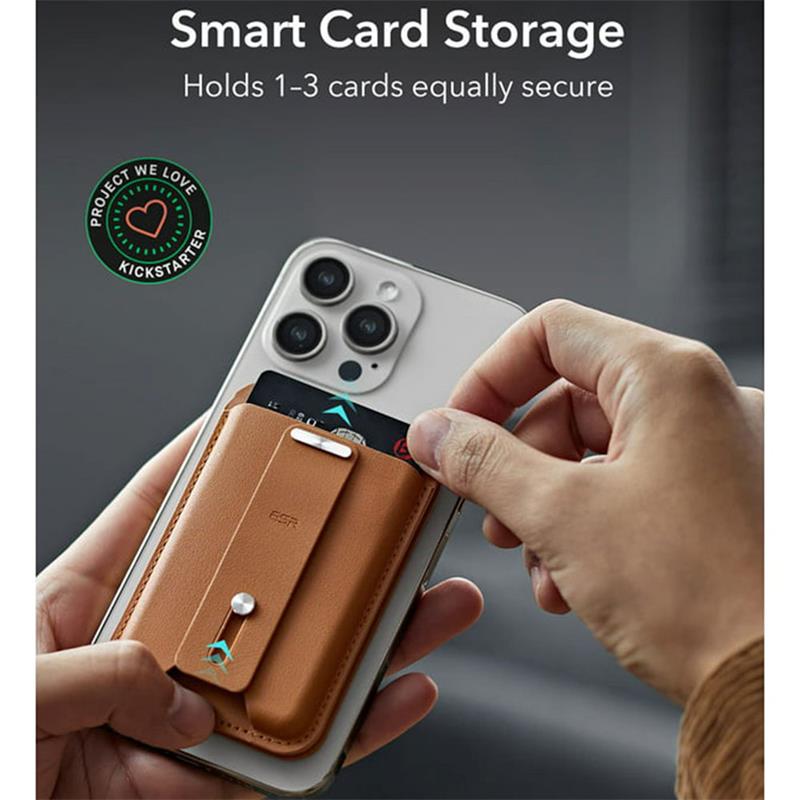 ESR Geo Wallet Stand With Apple Find My Funcionality - Caramel Brown