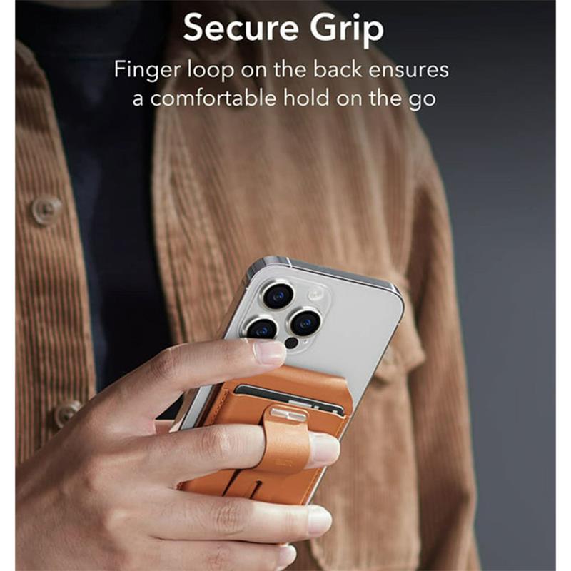 ESR Geo Wallet Stand With Apple Find My Funcionality - Caramel Brown