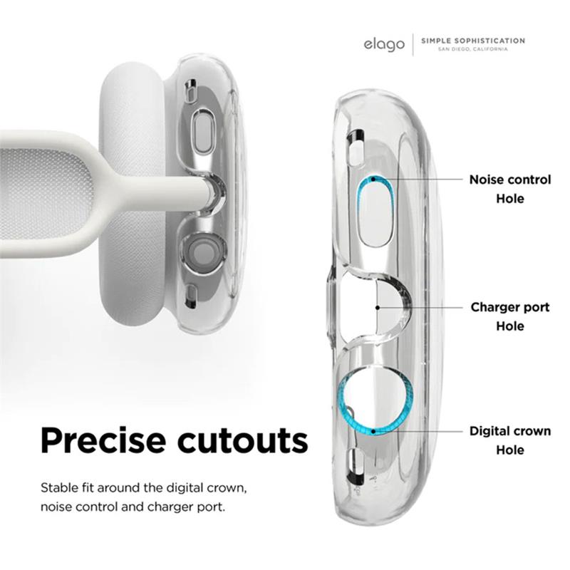 Elago kryt Hybrid Case pro AirPods Max - Clear