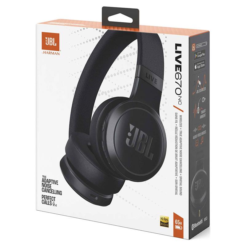 JBL Live 670NC Black slúchadlá