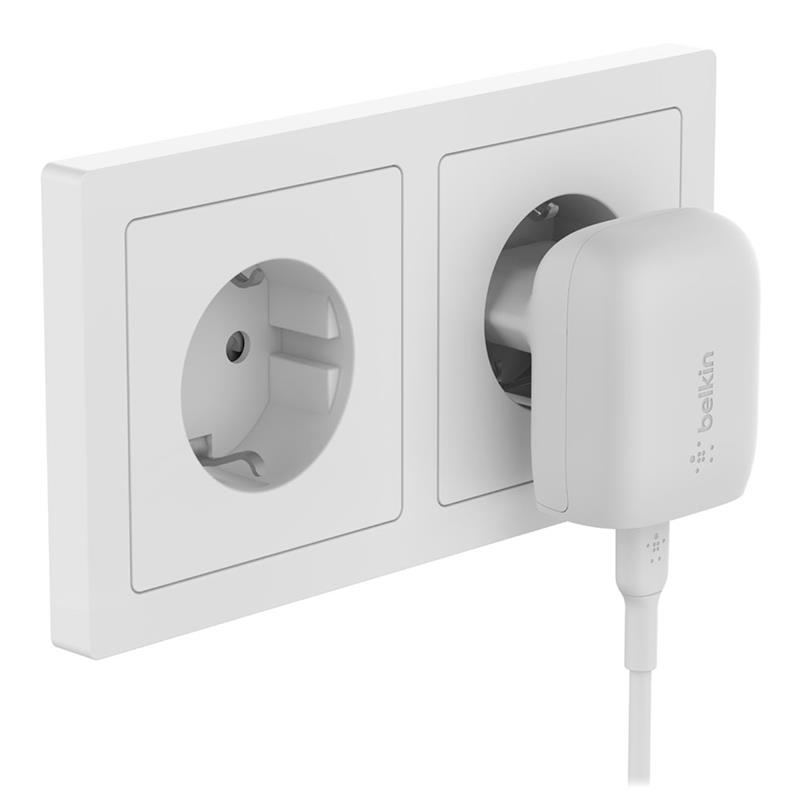 Belkin Boost Charge USB-C Wall Charger 20W + 1m USB-C/Lightning kábel - White