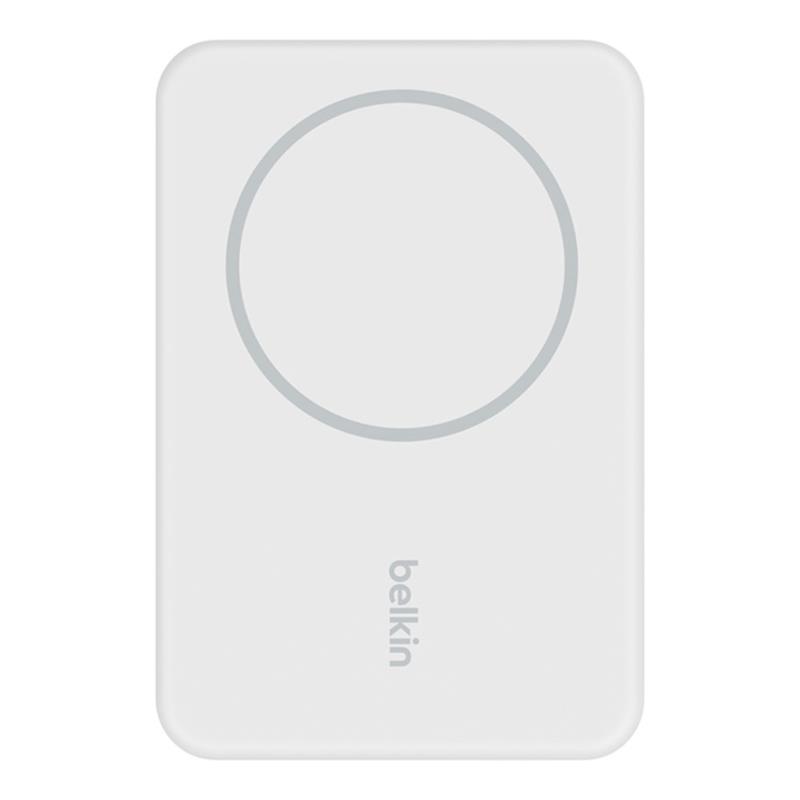 Belkin Boost Charge Magnetic Wireless Power Bank 5K + Stand - White