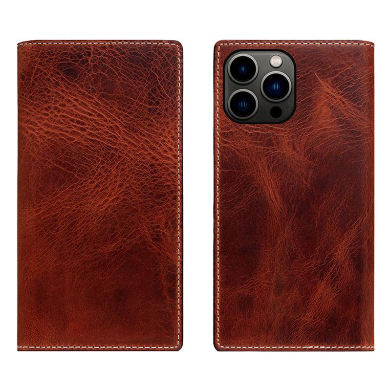 SLG Design puzdro D7 Magsafe Italian Wax Leather pre iPhone 15 Pro - Brown