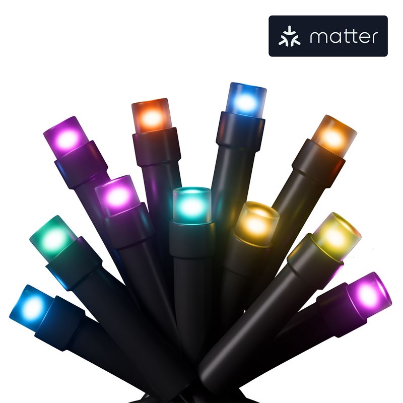 Nanoleaf Essentials Smart Holiday String Lights, Starter kit 20m