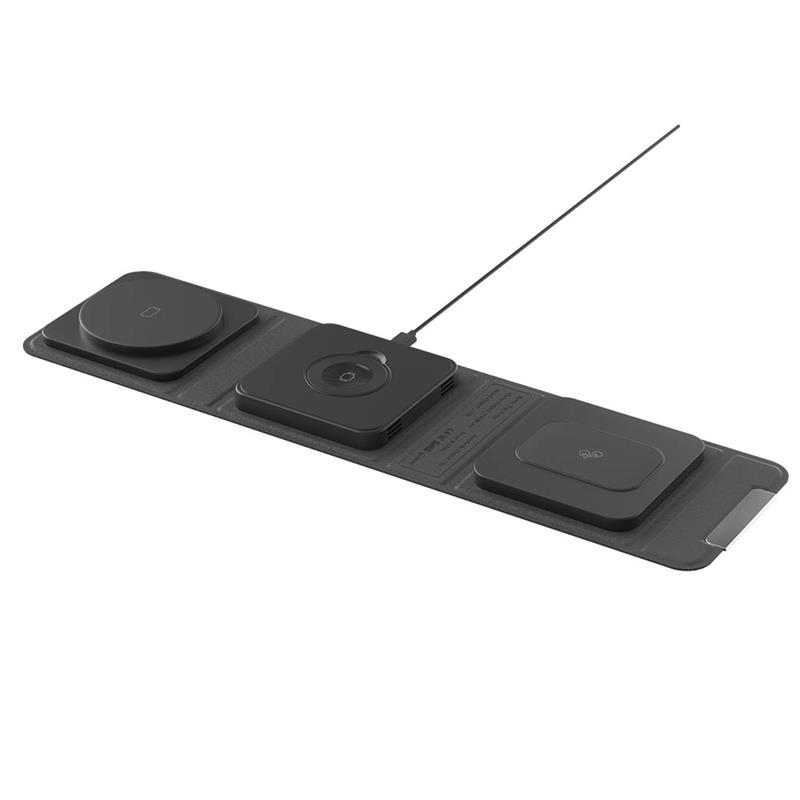 SwitchEasy Triocharge Portable 3 in 1 Charger - Black