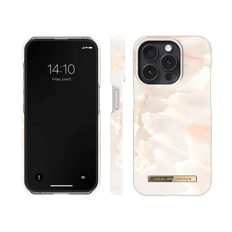 iDeal Fashion Case MagSafe iPhone 15 Pro Rose Pearl Marble