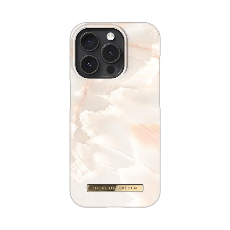 iDeal Fashion Case MagSafe iPhone 15 Pro Rose Pearl Marble