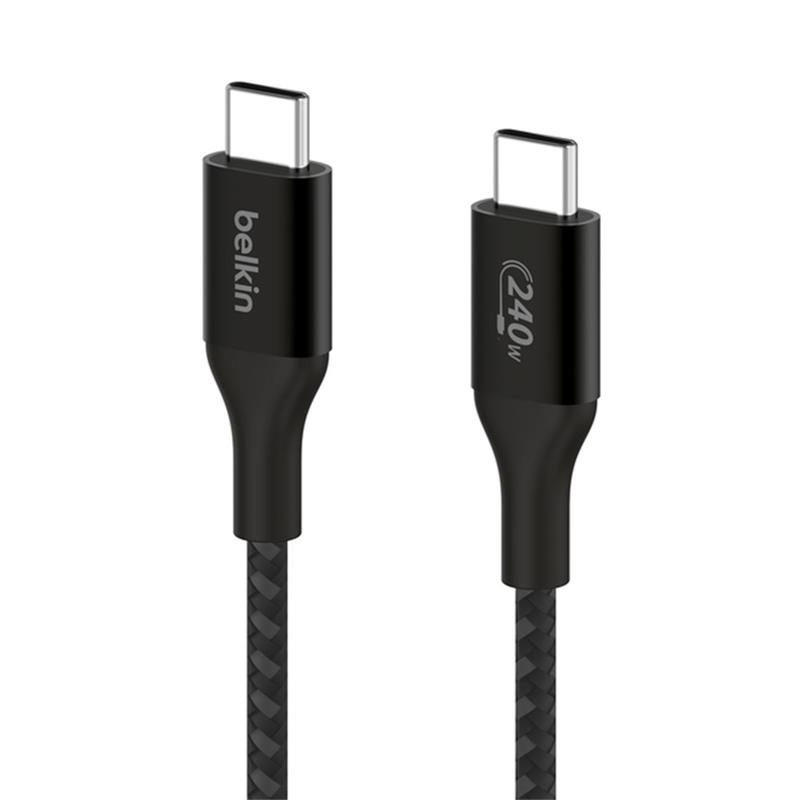 Belkin kábel Boost Charge Double-Braided USB-C to USB-C 1m 240W - Black