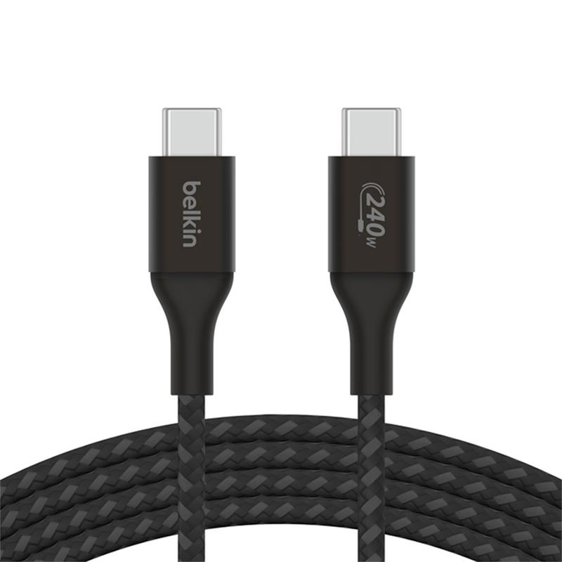 Belkin kábel Boost Charge Double-Braided USB-C to USB-C 1m 240W - Black