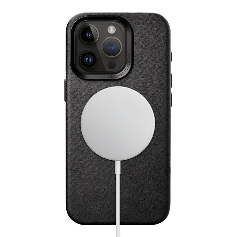 Woodcessories kryt Bio Leather Case MagSafe pre iPhone 15 Plus - Black