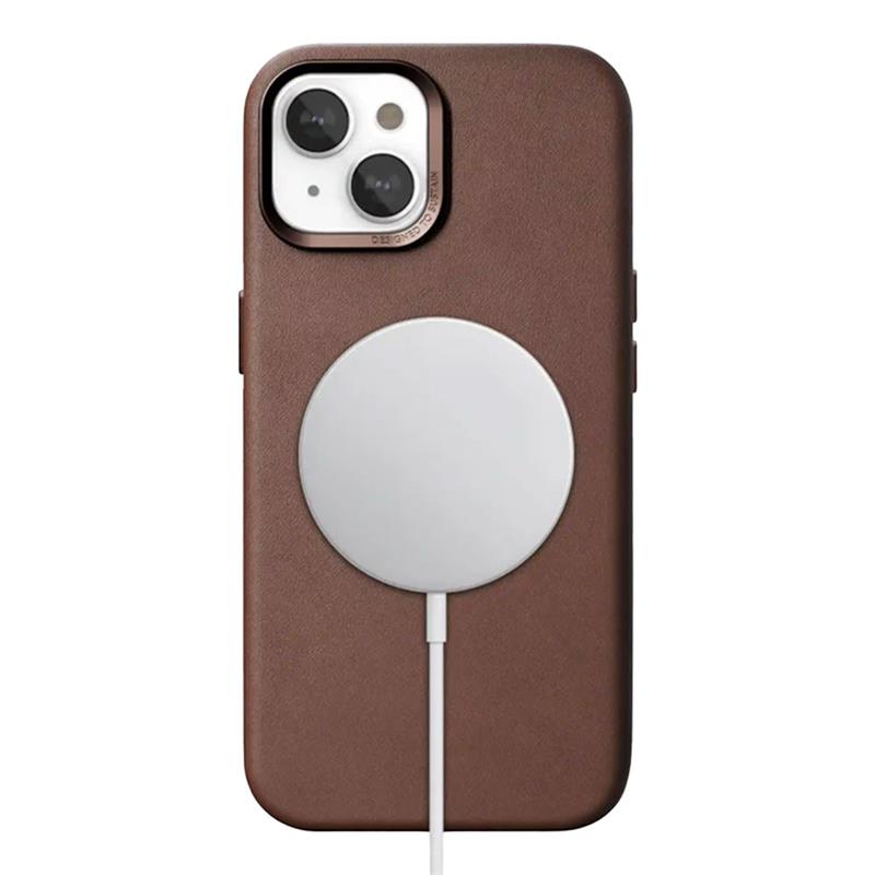 Woodcessories kryt Bio Leather Case MagSafe pre iPhone 15 Plus - Brown