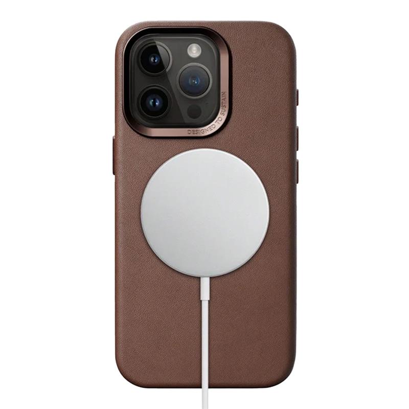 Woodcessories kryt Bio Leather Case MagSafe pre iPhone 15 Pro Max - Brown