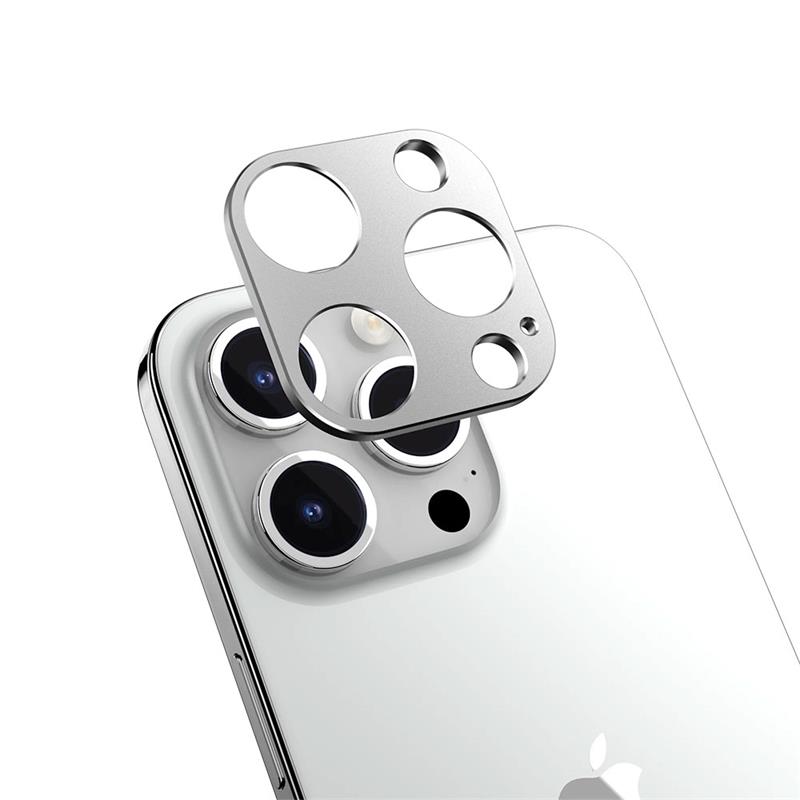 SwitchEasy LenShield Aluminum Lens Protector pre iPhone 15 Pro/15 Pro Max - Silver