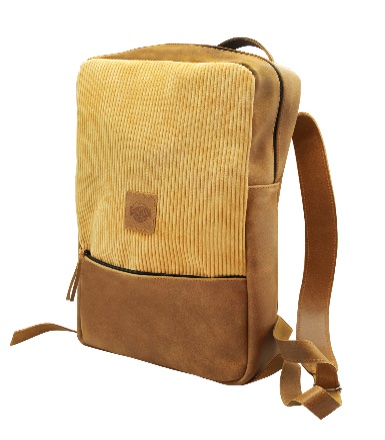 RED ANT FRAME Ochranný kožený batoh na MacBook do 14" horčicový