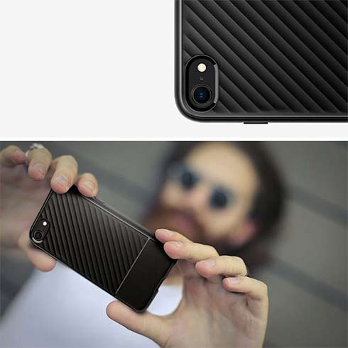 Spigen kryt Core Armor iPhone SE/8/7 - Black