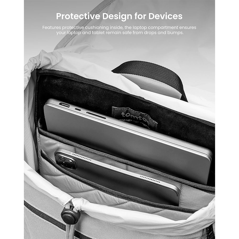 TomToc batoh Vintpack TA1 22L - White