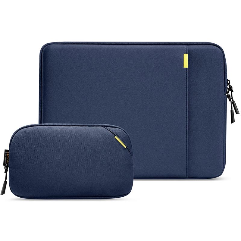 Tomtoc puzdro Recycled Sleeve with Pouch pre Macbook Pro 14" M1/M2/M3/M4 - Navy Blue
