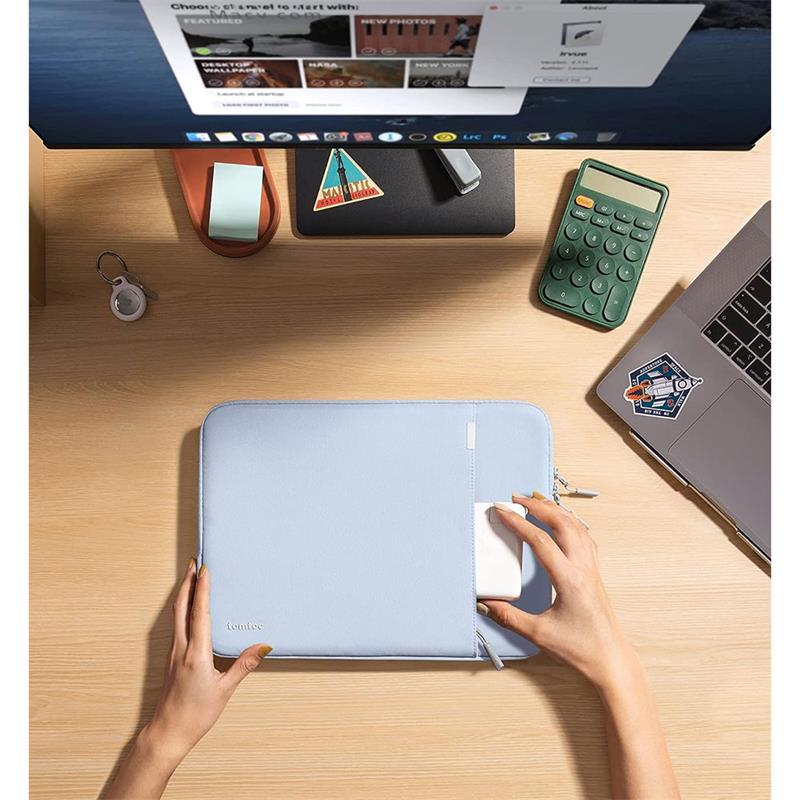 Tomtoc puzdro 360 Protective Sleeve pre Macbook Air 15" M2/M3/M4 - Mist Blue