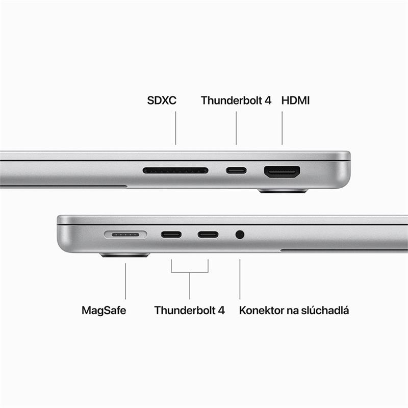 MacBook Pro 14" Apple M3 Pro 12C CPU 18C GPU 18GB 1TB Strieborný SK