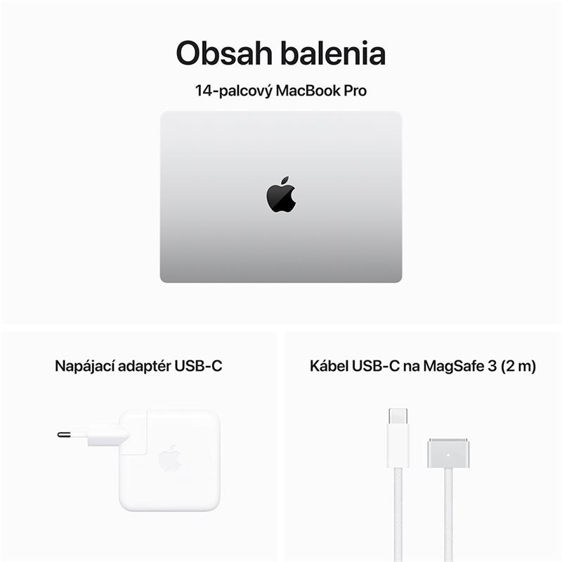 MacBook Pro 14" Apple M3 Pro 12C CPU 18C GPU 18GB 1TB Strieborný SK