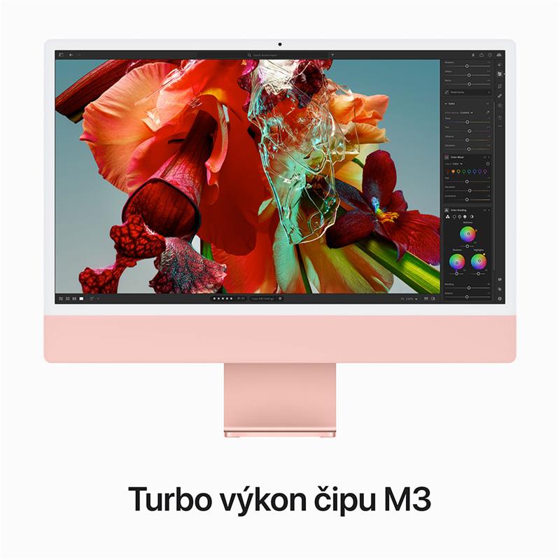 iMac 24" 4.5K Apple M3 8C CPU 10C GPU 8GB 512GB Ružový SK