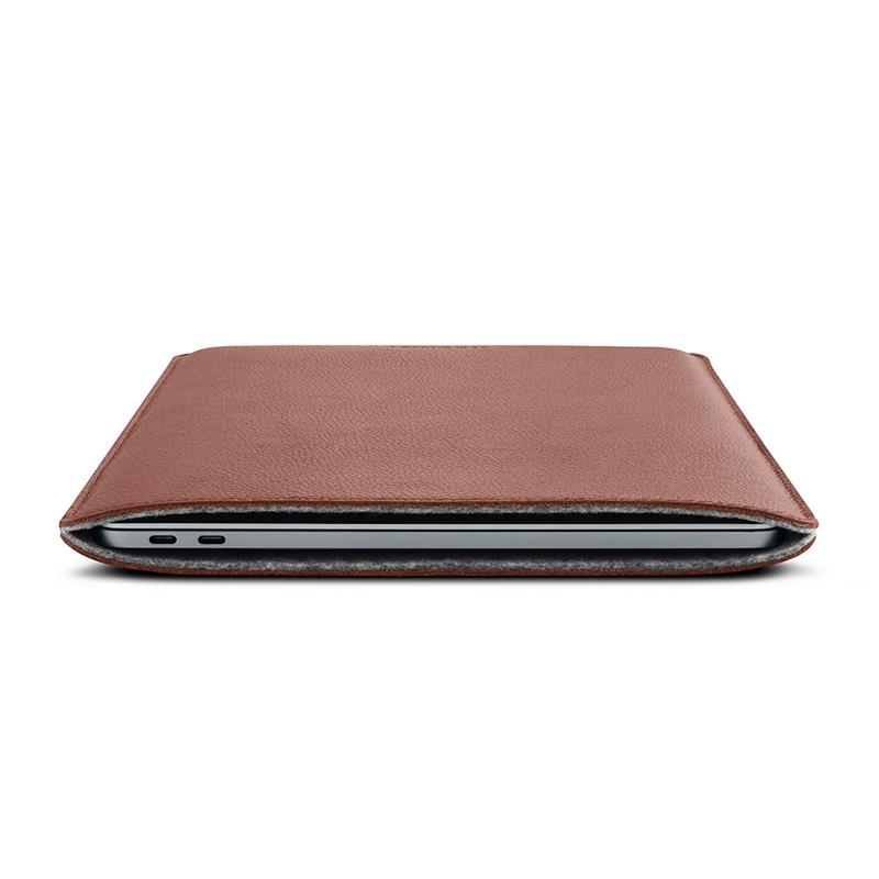 Woolnut Leather Sleeve for Macbook Pro/Air 13 - Cognac