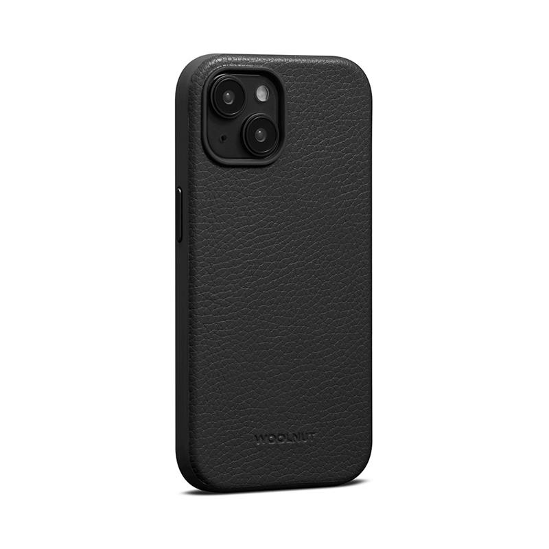 Woolnut Leather Case for iPhone 15 - Black