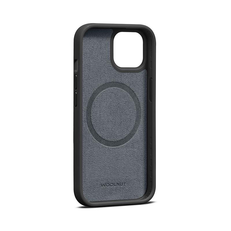 Woolnut Leather Case for iPhone 15 - Black