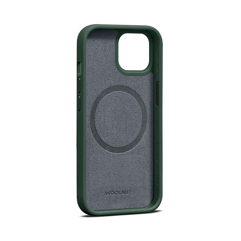 Woolnut Leather Case for iPhone 15 - Green