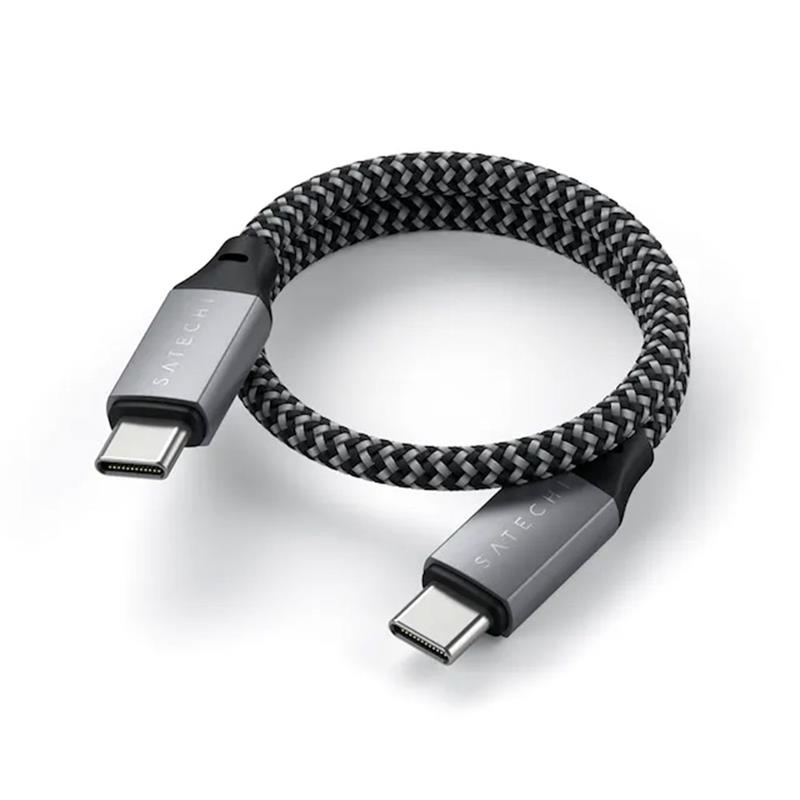 Satechi kábel USB-C to USB-C Cable 25cm - Space Gray