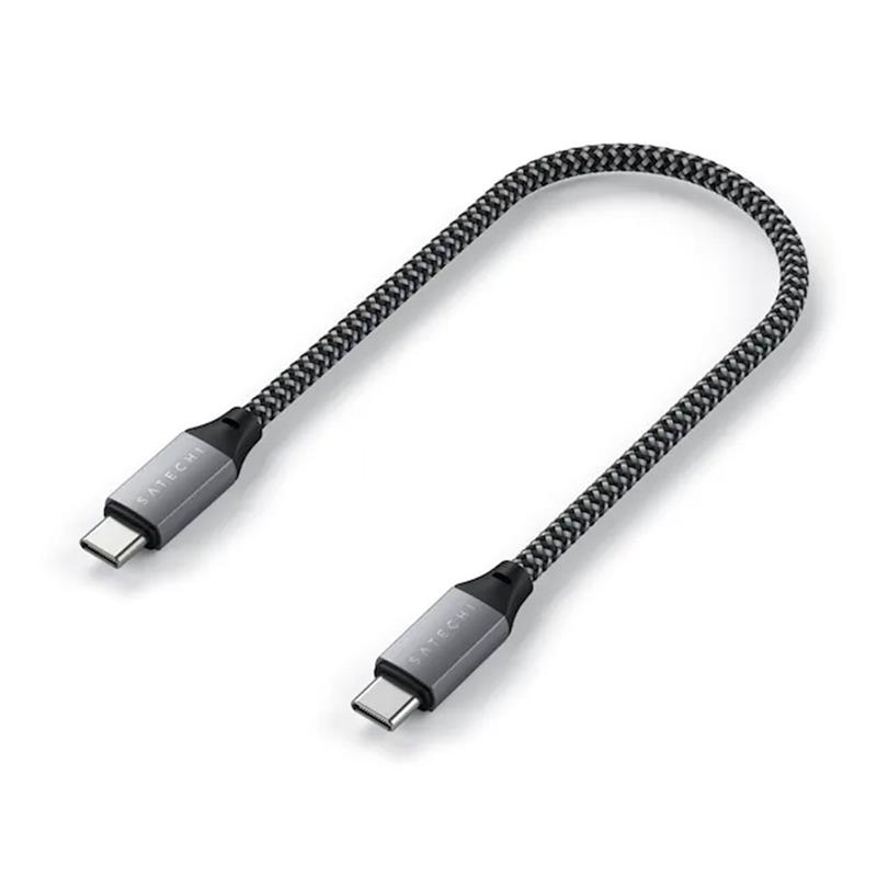 Satechi kábel USB-C to USB-C Cable 25cm - Space Gray