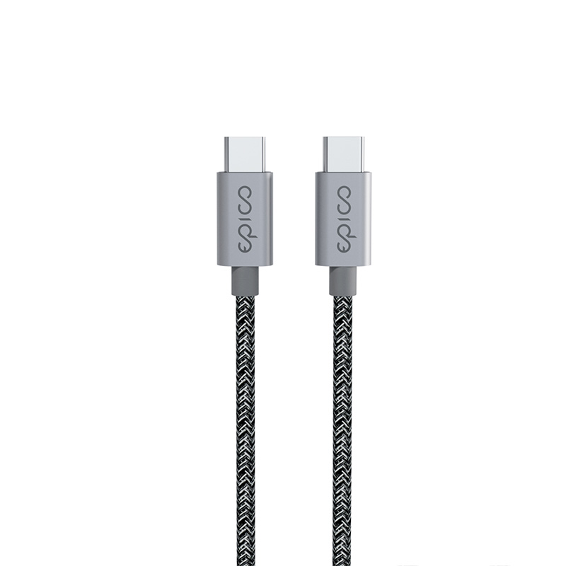 Epico 240W Opletený kabel USB-C to USB-C 2 m-Vesmírně šedá