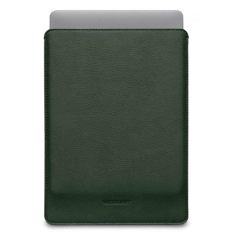 Woolnut Leather Sleeve for Macbook Pro 14 - Green