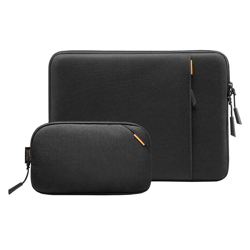 Tomtoc puzdro Recycled Sleeve with Pouch pre Macbook Air 13" M1/M2/M3/M4 - Black