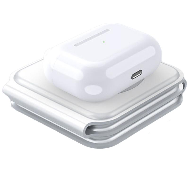 Sdesign 3 in 1 Folding Wireless Charger - White