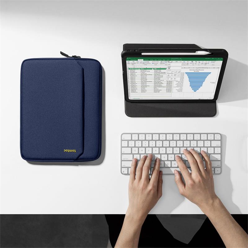 Tomtoc puzdro Light Sleeve pre iPad Pro 12.9"/Pro 13"/Air 13" - Navy Blue