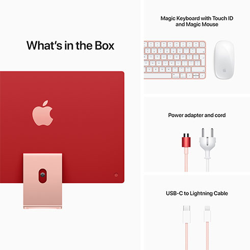 iMac 24" 4.5K Apple M1 8C CPU 8C GPU 8GB 256GB Ružový SK *Vystavený*