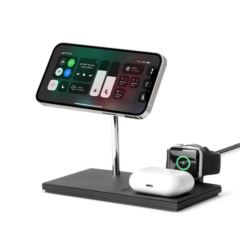 Native Union Snap 3-in-1 Magnetic Wireless Charger – Black