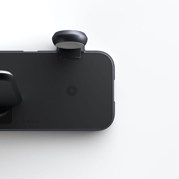 ZENS Aluminium 4 in 1 Stand Wireless Charger with 45W USB PD Black *Vystavený*