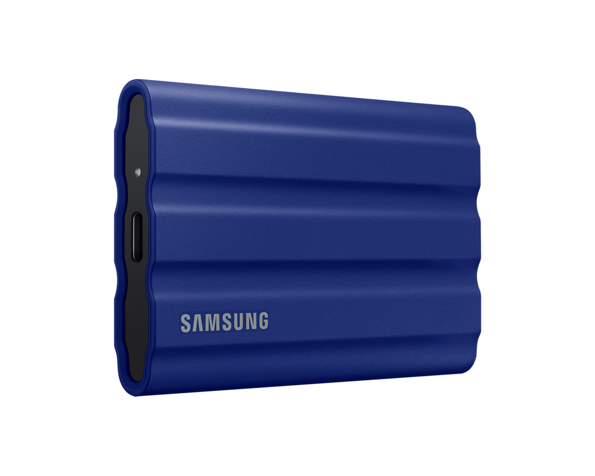 Samsung T7 Shield 1TB - externý SSD, USB3.2 Gen2, odolný IP65, modrý