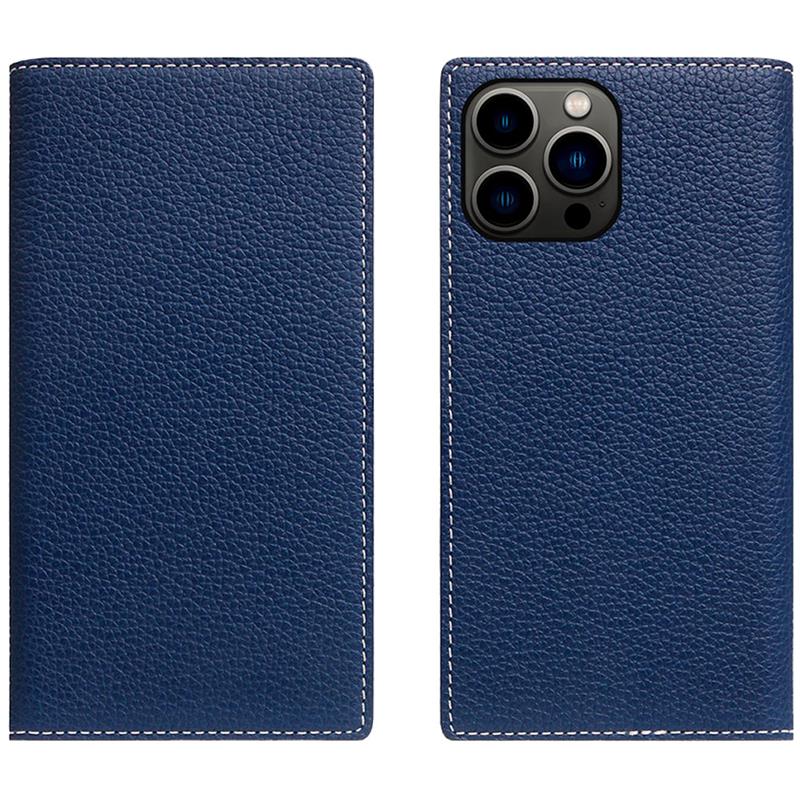 SLG Design puzdro D8 Magsafe Full Grain Leather pre iPhone 15 Pro Max - Navy Blue