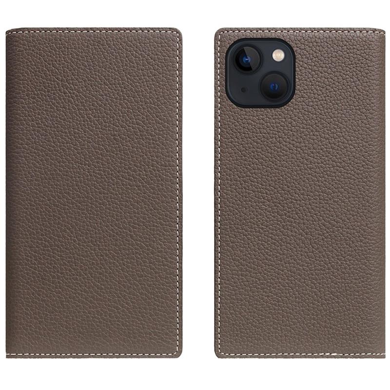 SLG Design puzdro D8 Magsafe Full Grain Leather pre iPhone 15 Plus - Etoff Cream