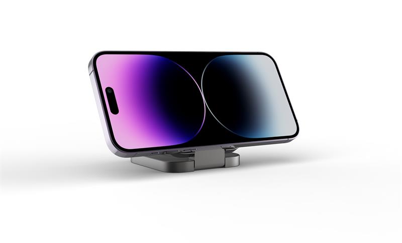 Cubenest 2v1 Skládací bezdrátová nabíječka S211 Pro - šedá