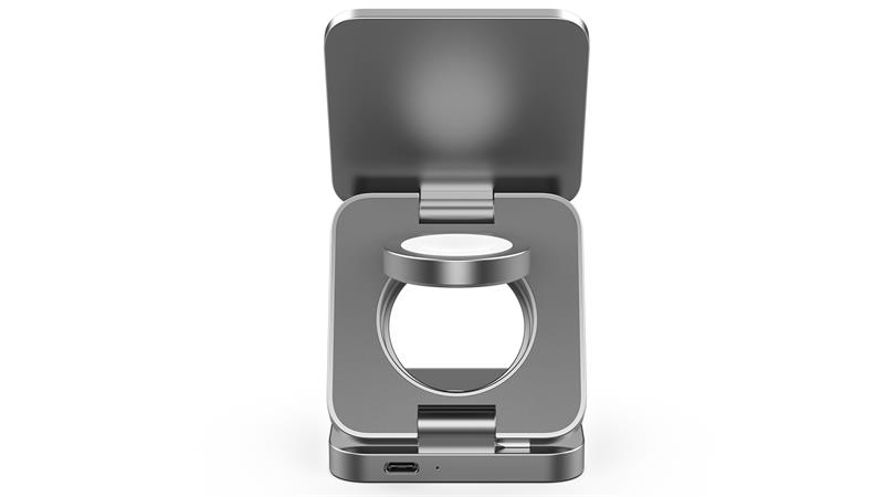 Cubenest 3v1 Skladacia bezdrôtová nabíjačka S312 Pro - šedá