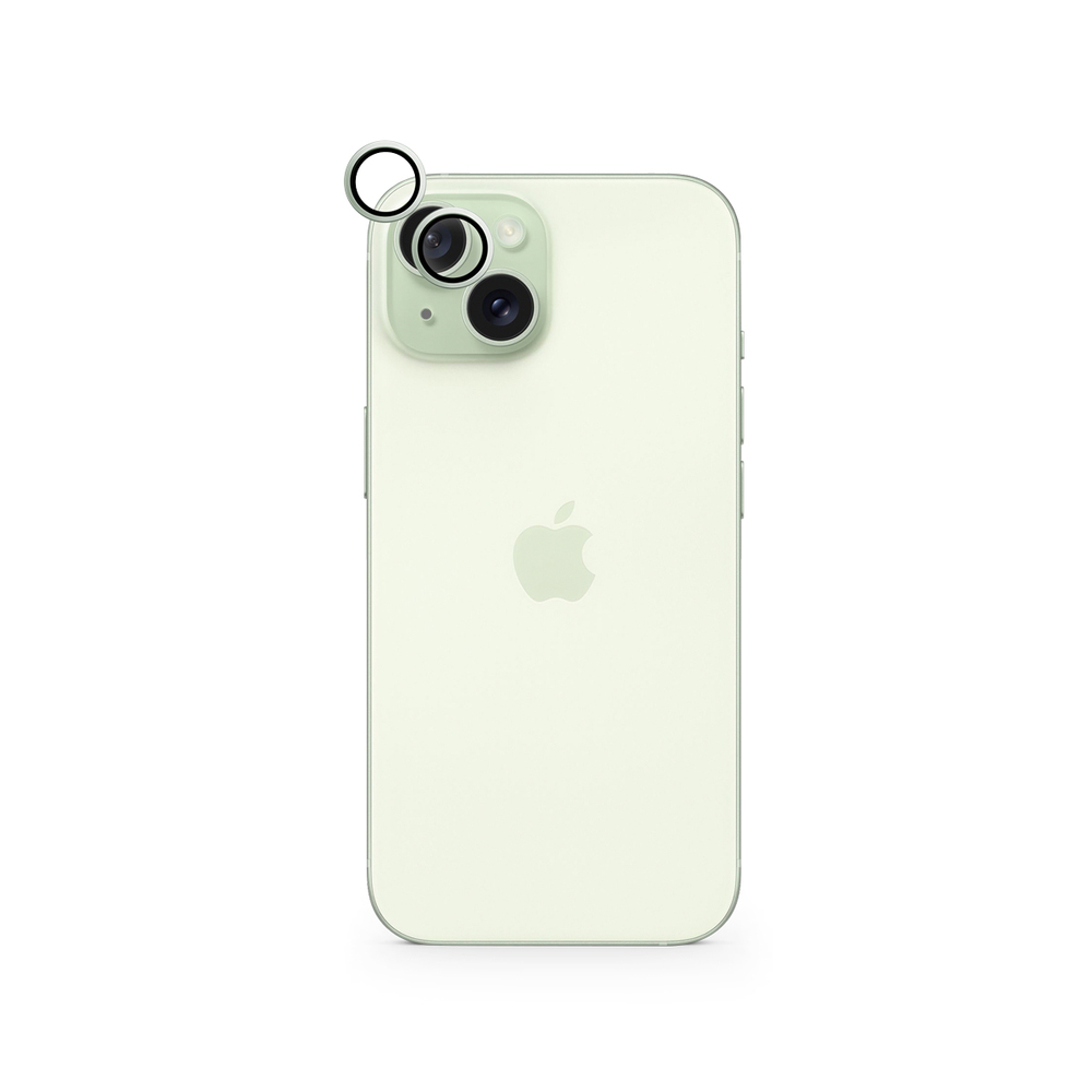 Epico Aluminium Lens Protector for Apple iPhone 15 / 15 Plus - zelená