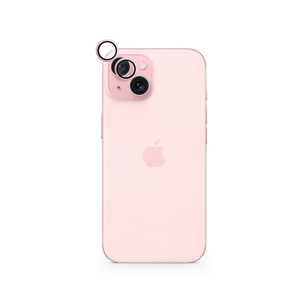 Epico Aluminium Lens Protector for Apple iPhone 15 / 15 Plus - ružová