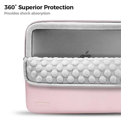 Tomtoc puzdro 360 Protective Sleeve pre Macbook Air 13" M1/M2/M3/M4 - Baby Pink