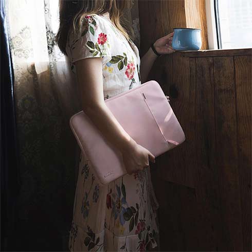 Tomtoc puzdro 360 Protective Sleeve pre Macbook Air 13" M1/M2/M3/M4 - Baby Pink