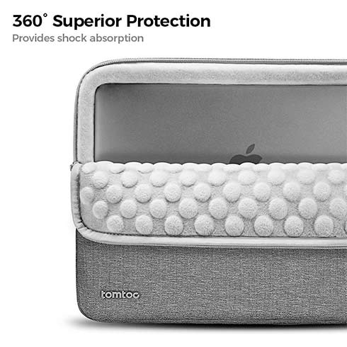 Tomtoc puzdro 360 Protective Sleeve pre Macbook Air 13" M1/M2/M3/M4 - Gray