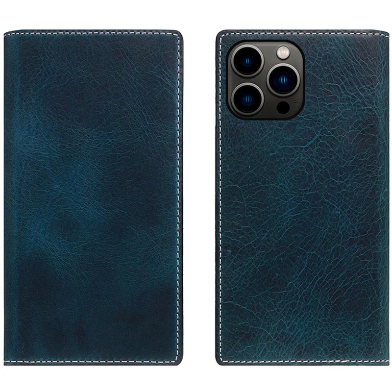 SLG Design puzdro D7 Magsafe Italian Wax Leather pre iPhone 15 Pro Max - Blue
